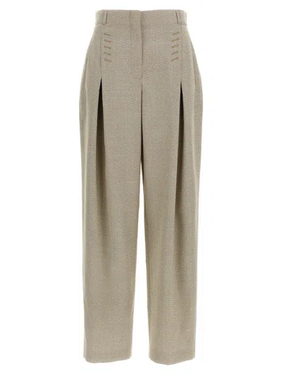 FENDI FENDI MICRO CHECK TROUSERS