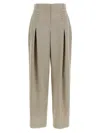 Fendi Beige Micro Check Trousers In Clay-24