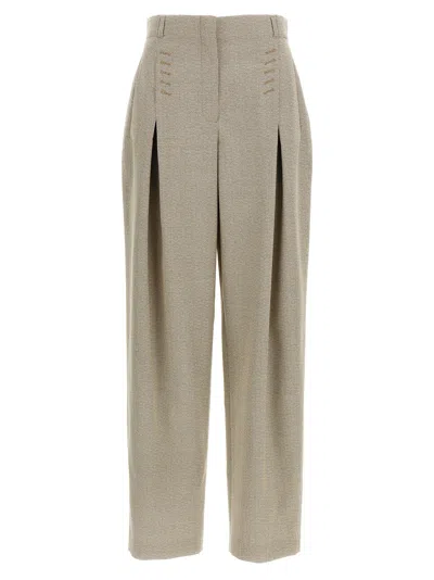 FENDI MICRO CHECK TROUSERS