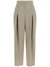 Fendi Beige Micro Check Trousers In Neutrals