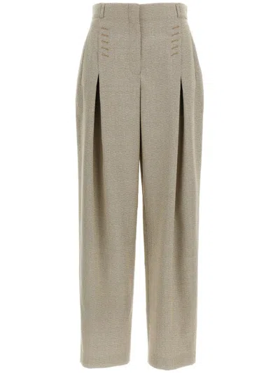 FENDI MICRO-CHECK TROUSERS