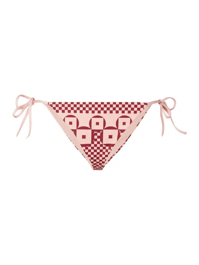 Fendi Micro Patchwork Print Swimsuit In Multi
