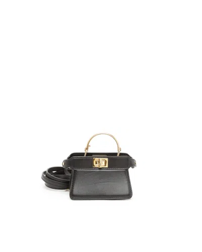 Fendi Micro Peekaboo Iseeu Bag In Black