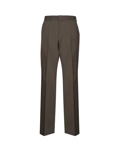 Fendi Micro Ripstop Nylon Trousers In Gray