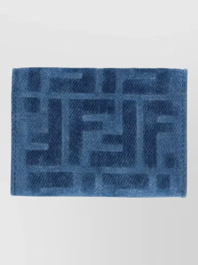 Fendi Micro Trifold Baguette Keyring In Blue