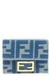 Fendi Micro Trifold Baguette Wallets And Card Holders Light Blue