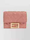 Fendi Nappa Leather Uette Micro Trifold Wallet Accessories
