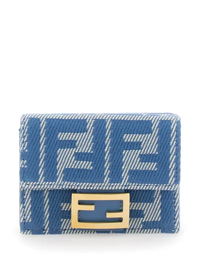 Fendi Micro Trifold Wallet In Multicolor