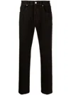 Fendi Mid-rise Straight-cut Jeans In Brown