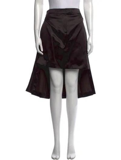 Pre-owned Fendi Midi Length Skirt In Black