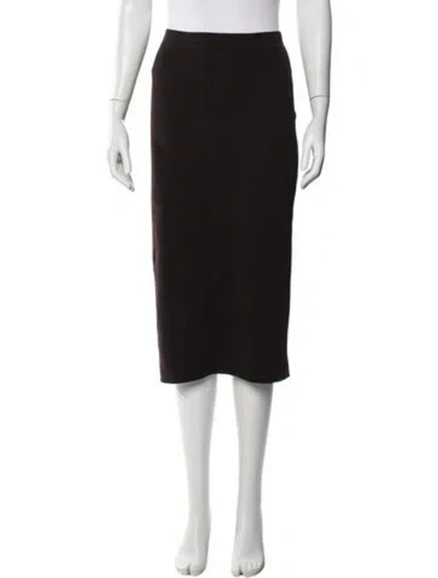 Pre-owned Fendi Midi Length Skirt In Black
