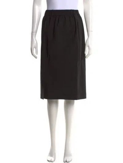 Pre-owned Fendi Midi Length Skirt In Black