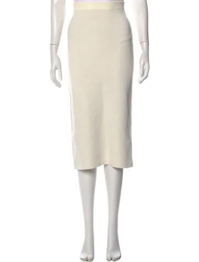 Pre-owned Fendi Midi Length Skirt In Neutrals