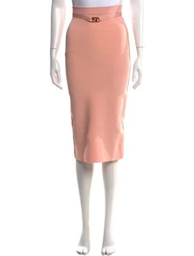 Pre-owned Fendi Midi Length Skirt In Pink