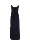 Fendi Abito In Raso Blu Notte  Donna In Blue