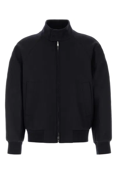 Fendi Midnight Blue Stretch Cashmere Jacket