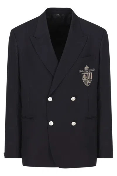 Fendi Midnight Blue Wool Blazer