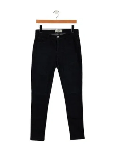 Pre-owned Fendi Mid-rise Skinny Leg Jeans In Blue