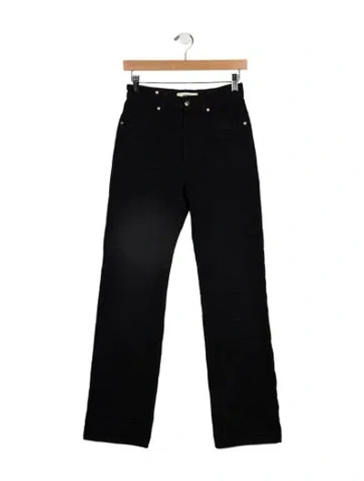 Pre-owned Fendi Mid-rise Straight Leg Jeans In Blue