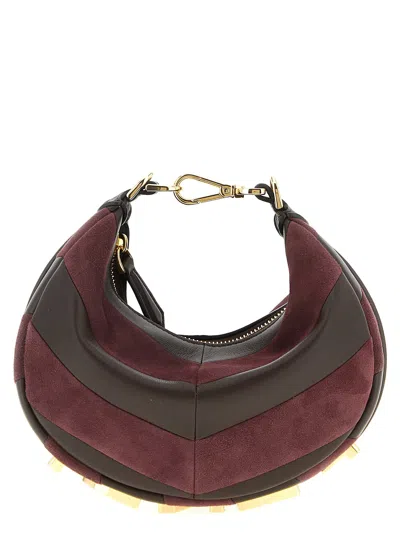 Fendi Mini Bag In Burgundy