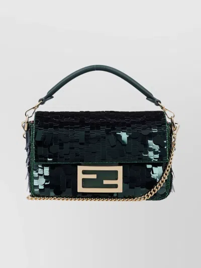 FENDI MINI BAG WITH SEQUIN EMBELLISHMENTS AND HANDLE