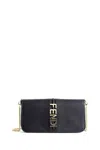 Fendi Wallet With Chain In Black