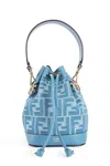 Fendi Ff Bucket Bag In Blue
