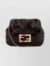Fendi Mini Baguette Bag Chain Strap In Burgundy