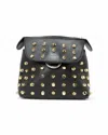 Fendi Mini Borchie Nera Backpack With Distinctive Studded Accents