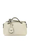 Fendi Women Ivory Leather Medium By The Way Handbag In White