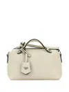 Fendi Women Ivory Leather Medium By The Way Handbag In White