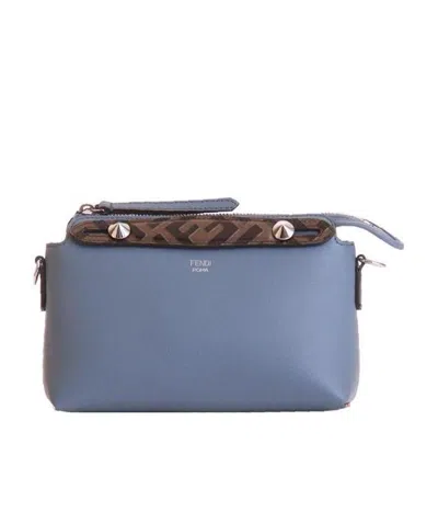 Fendi Mini By The Way Shoulder Bag In Gray
