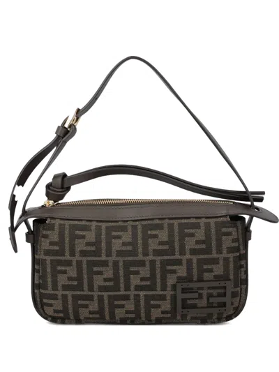 Fendi Mini By The Way Soft Shoulder Bag In Brown