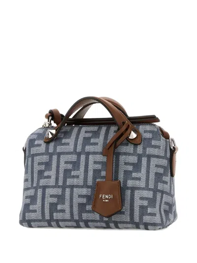 Fendi Mini By The Way Tote Bag In Blue