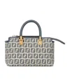 Fendi Mini By The Way Tote Bag In Gray
