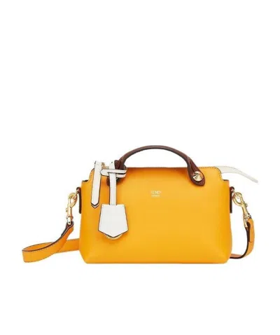 Fendi Mini By The Way Tote Bag In Yellow