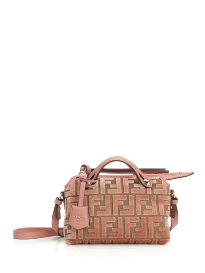 Fendi Mini By The Way Zucca Velvet Handbags Rose