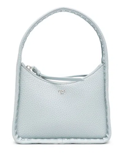 Fendi Mini Celestial Handbag For Women In  Blue Ss24 Collection In Anicep