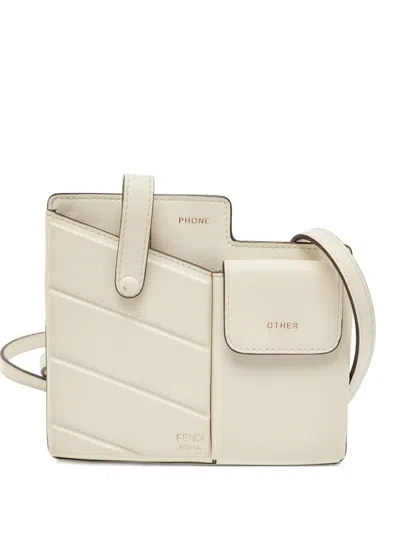 Pre-owned Fendi Mini Century Leather Crossbody Bag