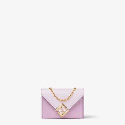 Fendi Mini Chain Card Case In Anemonevlt