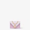 Fendi Ff Diamonds Card Case In Purple