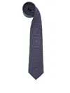 Fendi Slim Tie Polka Dot Pattern Design In Blue