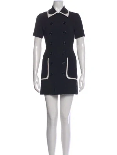 Pre-owned Fendi Mini Dress In Black