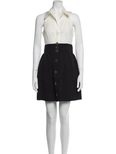 Pre-owned Fendi Mini Dress In Black