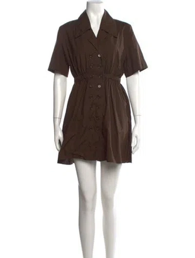 Pre-owned Fendi Mini Dress In Brown