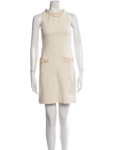 Pre-owned Fendi Mini Dress In Neutrals