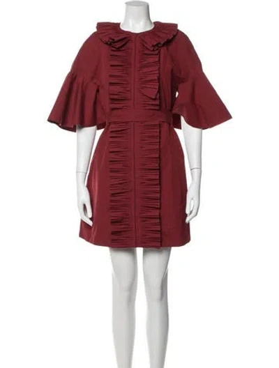 Pre-owned Fendi Mini Dress In Red