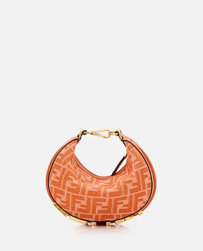 Fendi Mini Graph Bag In Orange