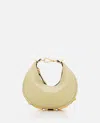 Fendi Women Pastel Green Leather Mini Graphy Handbag In Beige