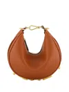 Fendi Mini Graph Leather Cross Body Bag In Brown